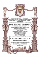 Triduo y besamanos en honor a la Virgen de la Soledad