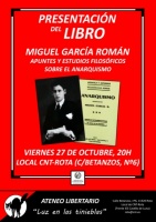 Presentación Libro: “Apuntes y escritos filosóficos sobre anarquismo”